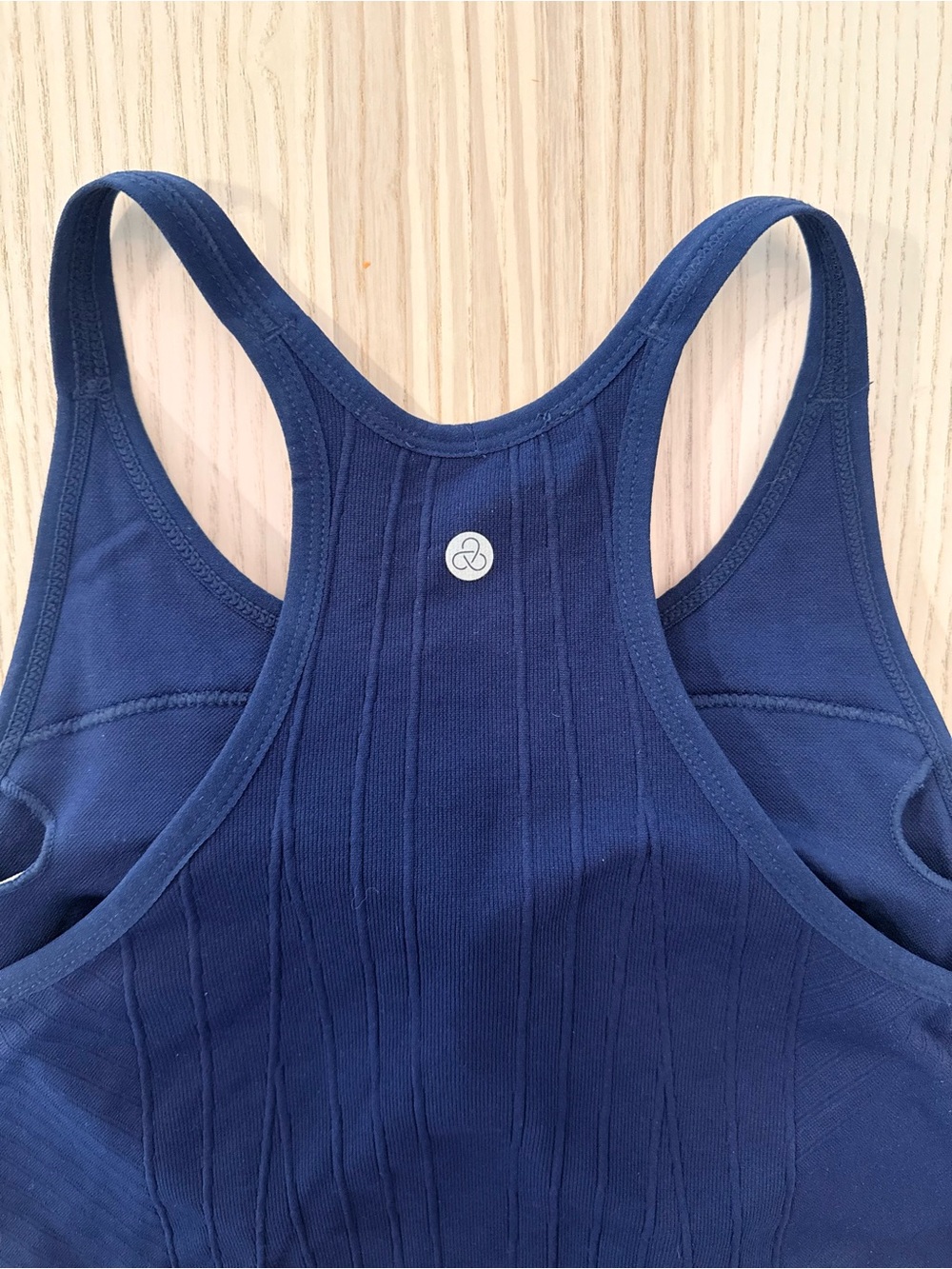 Zella Seamless Longline Sports Bra Navy Small NWT Racerback Medium Support - Picture 3 of 6